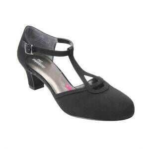 NEW ROS HOMMERSON women's heidi heeled sandal - medium width in black